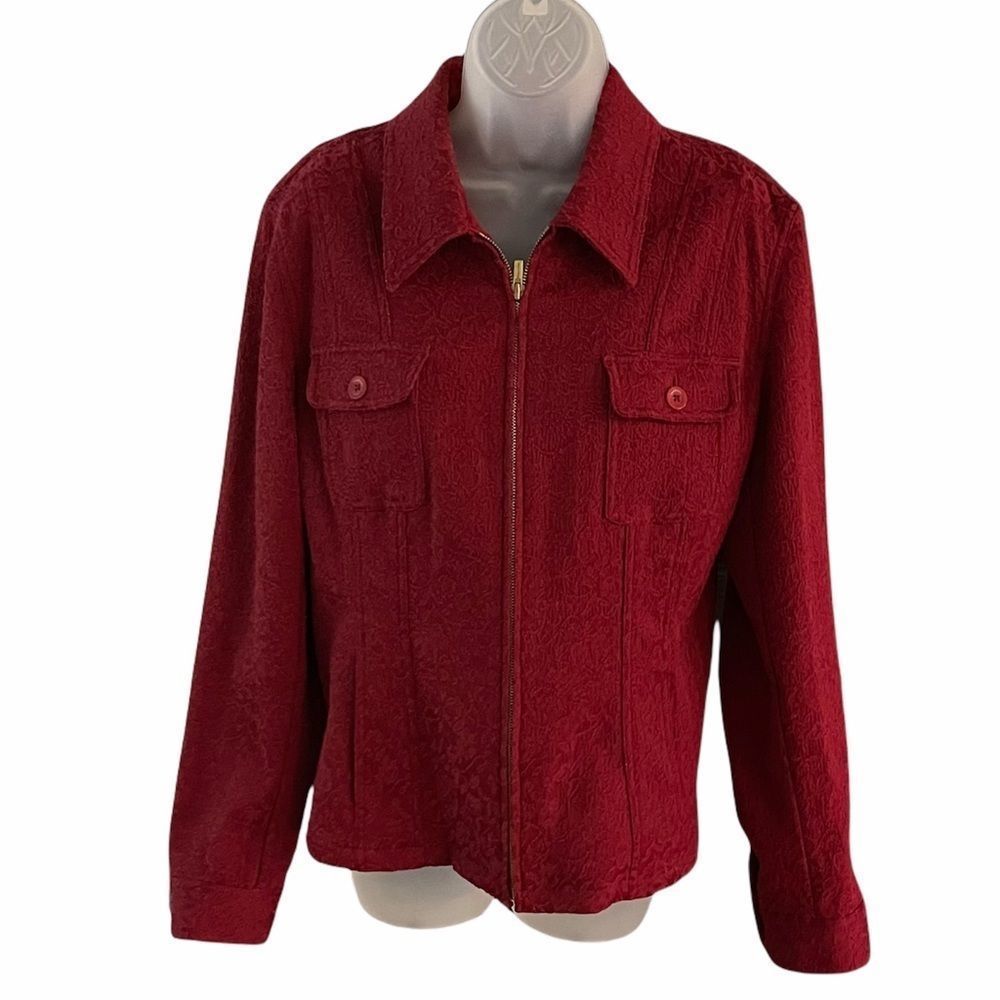 Jones New York Signature, zipper collared jacket, woman’s Large